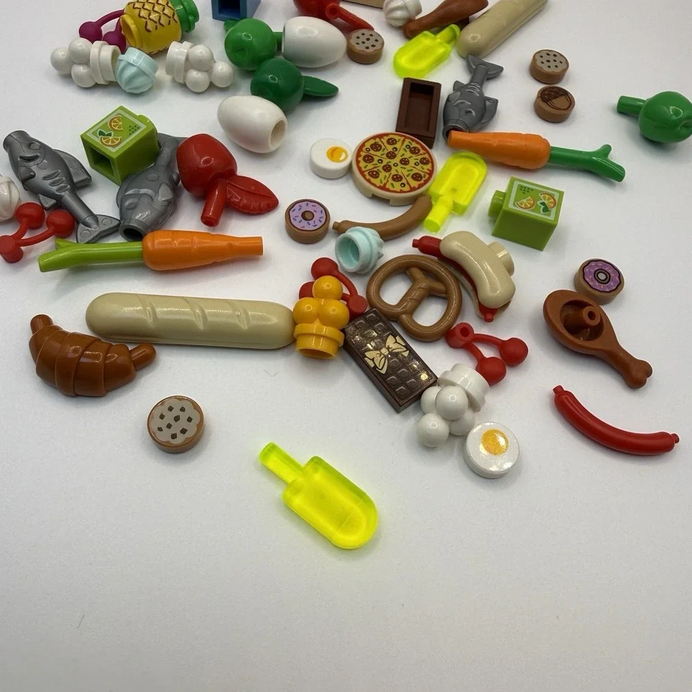 LEGO Piece Minifigs Friends Lego Food Accessories Lot of 50 pieces 005 - Picture 2 of 5